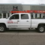 Allied Construction Truck featuring custom printed exterior from Printastik in Edina, Minnesota.