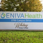 A Eniva Health and Whitney Sleep Center billboard featuring custom printed design from Printastik in Edina, MN.
