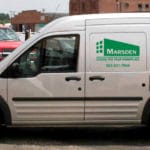 Marsden Caring For Your Workplace van featuring custom printed exterior from Printastik in Edina, MN.