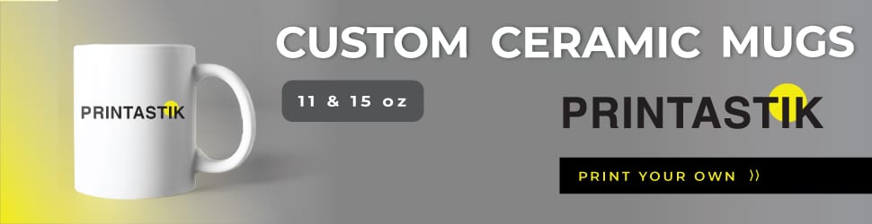 Custom ceramic mugs, 11oz and 15oz online banner