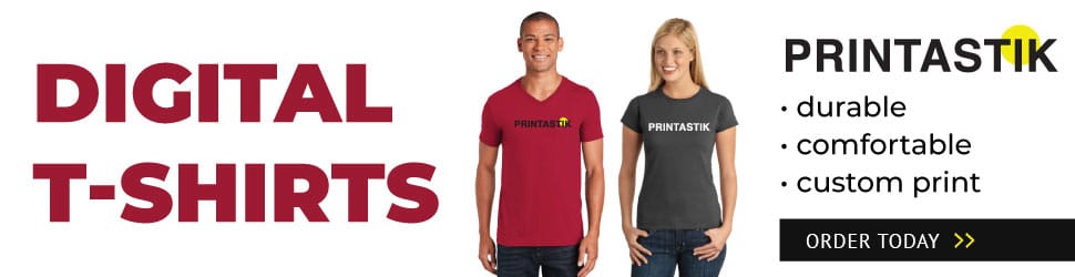 Custom digital T-shirt printing services by Printastik of Edina, Minnesota online banner