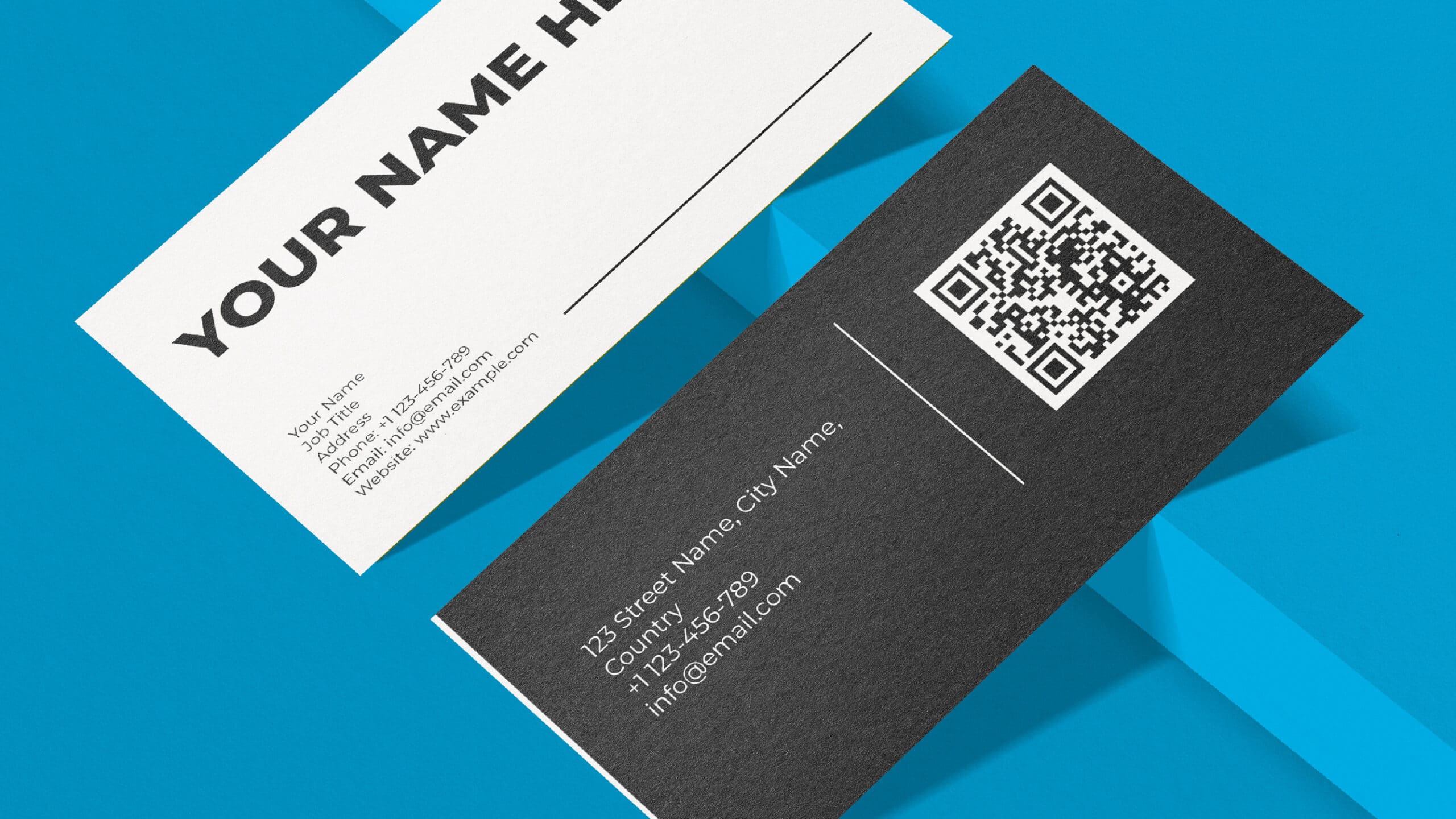 Business card mockups available from Printastik