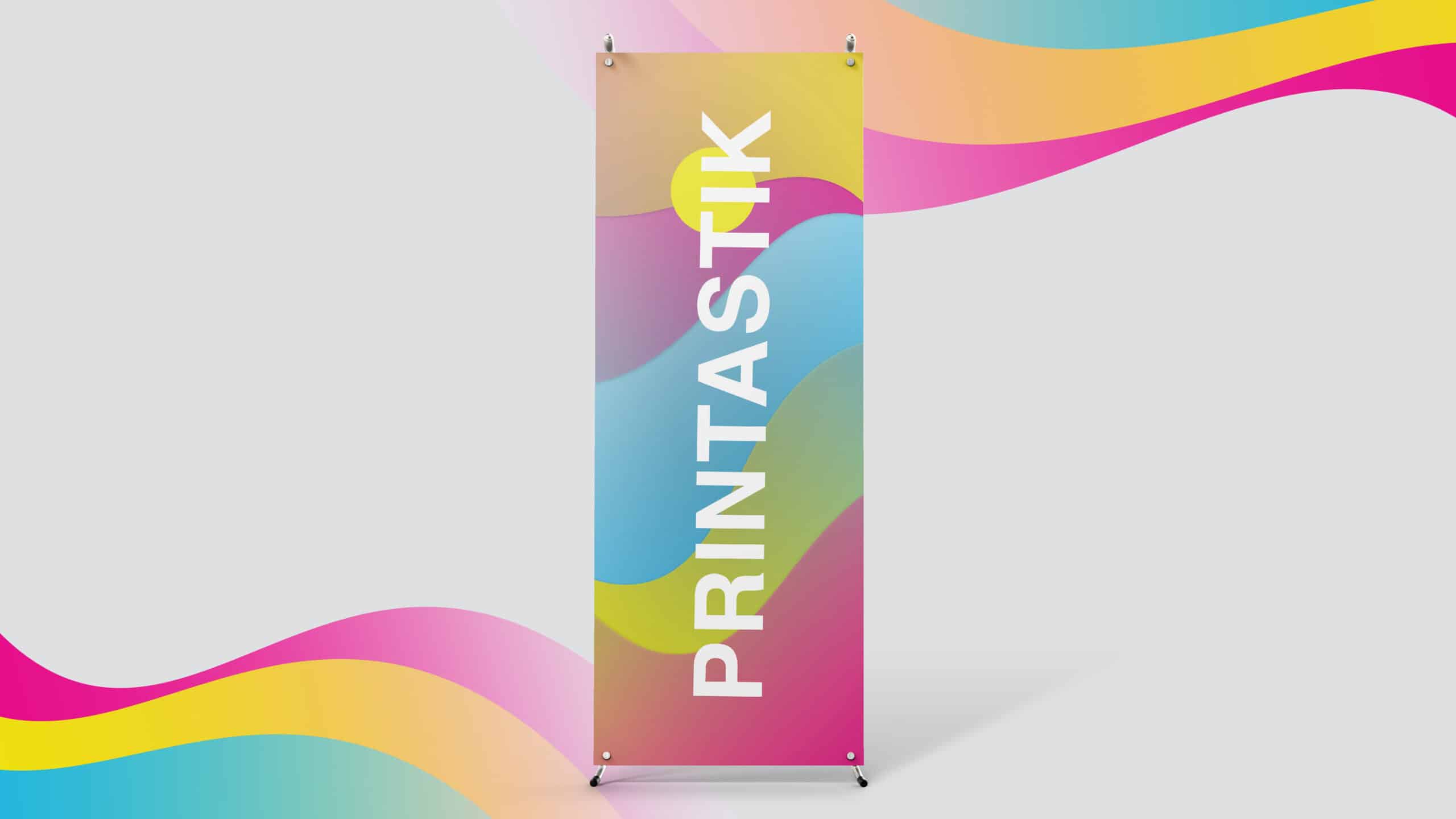 Printastik banner with colorful design