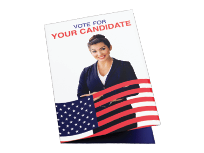 Vote For Your Candidate campaign flyer printed by Printastik of Edina, Minnesota